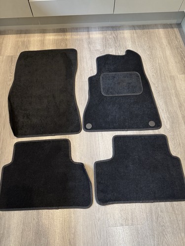 Genuine black velour carpet - velour,