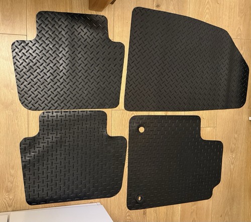 Black rubber car mats - car, used