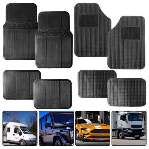 Pcs car mats pvc black - 4,