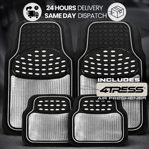 Car rubber floor mats black - rubber,