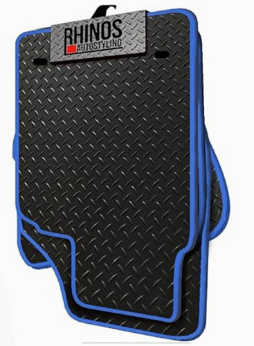 Blue car mats - mats, rubber