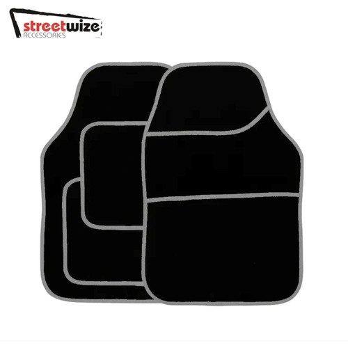 Universal black car mats - black, with